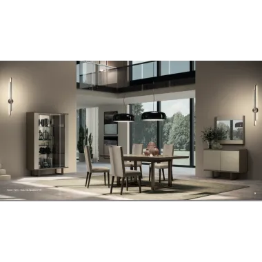 LINEA Włoskie lustro do salonu M szklana rama 135 x 87 x 7cm / Adora