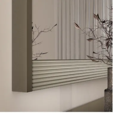 LINEA Włoskie lustro do salonu M szklana rama 135 x 87 x 7cm / Adora