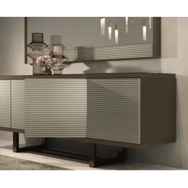 LINEA Włoskie lustro do salonu M szklana rama 135 x 87 x 7cm / Adora