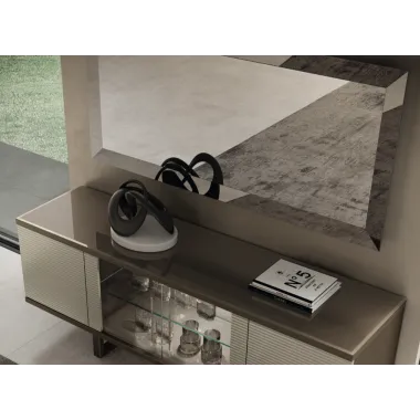 LINEA Włoskie lustro do salonu M 130 x 86 x 7cm / Adora