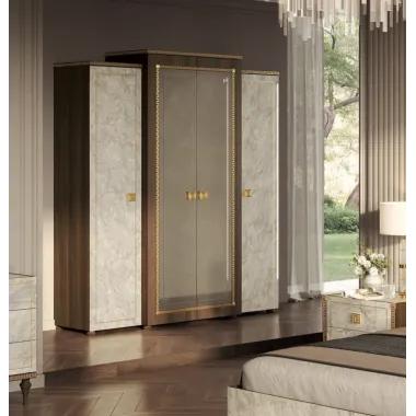 ROMANTICA Włoska Szafa 4 drzwiowa 220 x 220 x 68cm / Adora