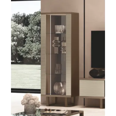 LINEA Włoska Witryna 1 drzwiowa 72 x 208 x 50cm / Adora