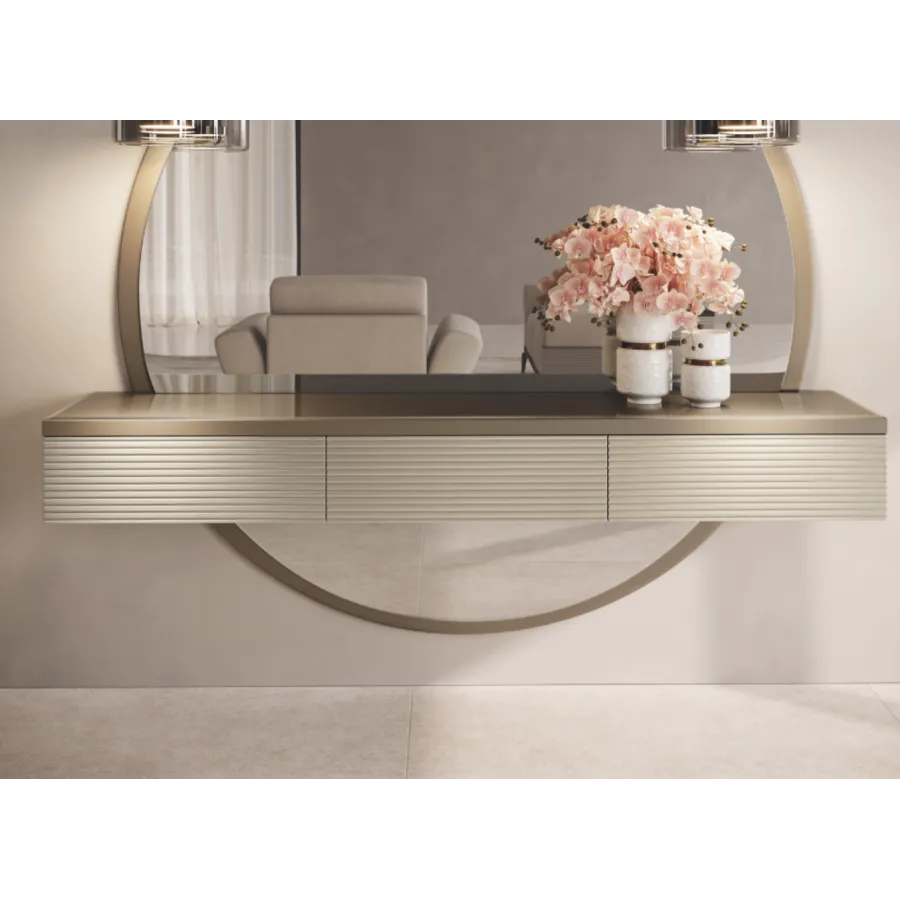LINEA Włoska konsola do salonu 196 x 25 x 41cm / Adora