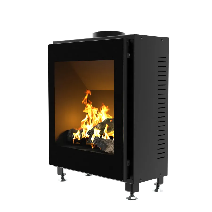 Kominek gazowy jednostronny wolnostojący 40 x 39cm