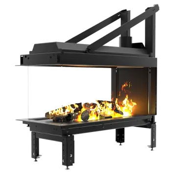 CALMA 120TU Kominek gazowy trójstronny 120 x 50cm