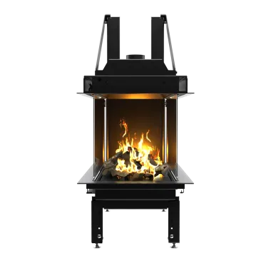 CALMA 120TU Kominek gazowy trójstronny 120 x 50cm