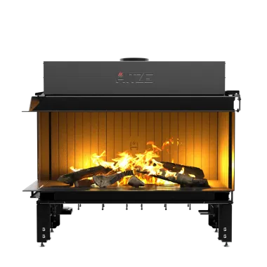 CALMA 120L Kominek gazowy dwustronny 120 x 50cm