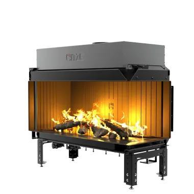 CALMA 120R Kominek gazowy dwustronny 120 x 50cm