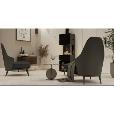 CALMA 120S Kominek gazowy jednostronny 120 x 50cm