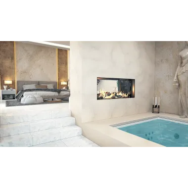 CALMA 120S Kominek gazowy jednostronny 120 x 50cm