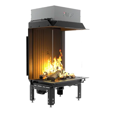 CALMA 65TC Kominek gazowy trójstronny 65 x 80cm