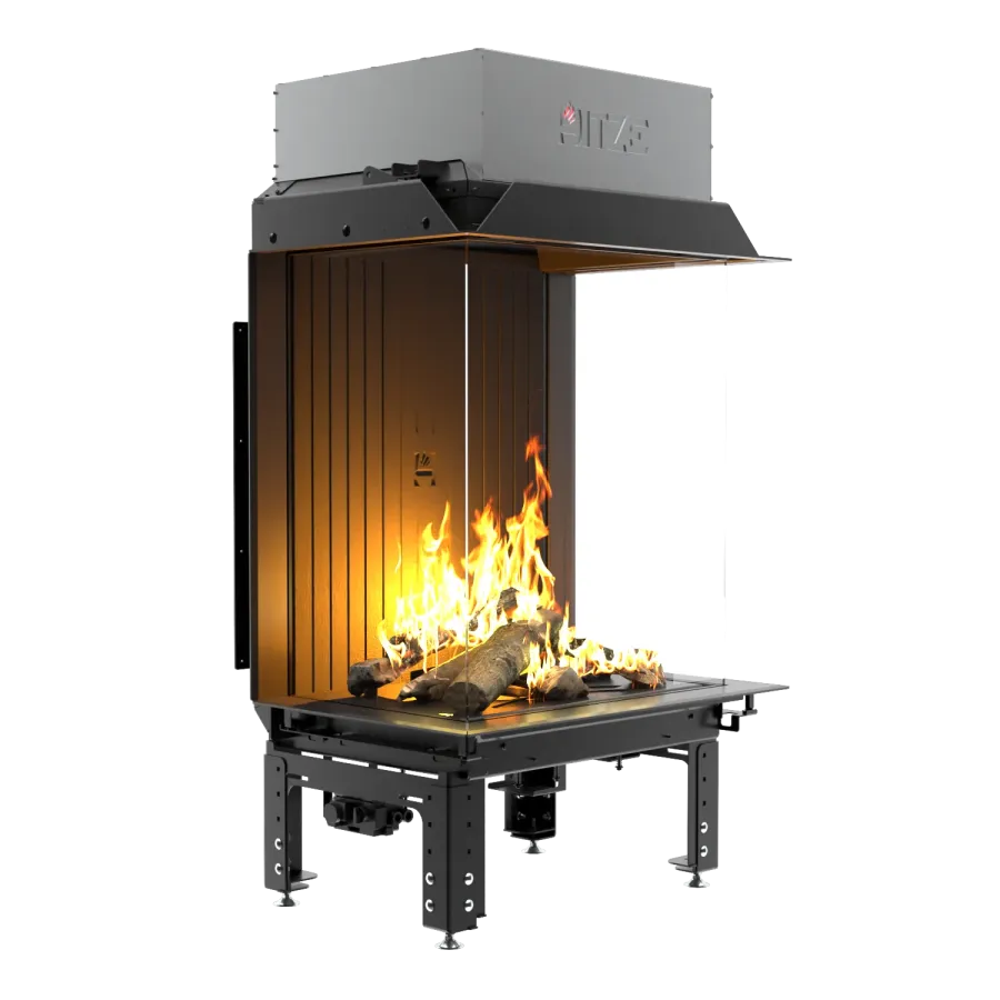 CALMA 65TC Kominek gazowy trójstronny 65 x 80cm