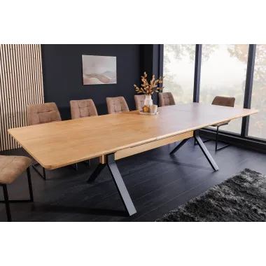 Invicta Stół rozkładany GIANT fornir z drewna dębowego 180 - 300cm / 46563