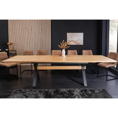 Invicta Stół rozkładany GIANT fornir z drewna dębowego 180 - 300cm / 46563