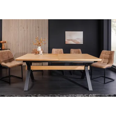 Invicta Stół rozkładany GIANT fornir z drewna dębowego 180 - 300cm / 46563