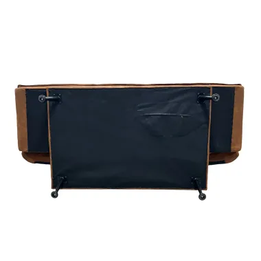 Invicta Sofa rozkładana JAZZ 3-osobowa mikrofibra brązowa 195cm / 47525