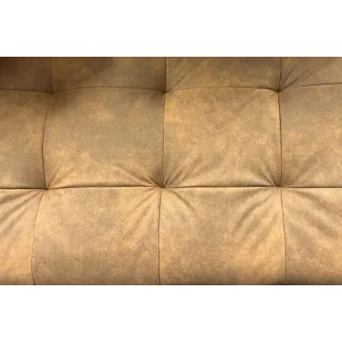 Invicta Sofa rozkładana JAZZ 3-osobowa mikrofibra brązowa 195cm / 47525