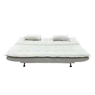 Invicta Sofa rozkładana JAZZ 3-osobowa beżowy sztruks 195cm / 47521