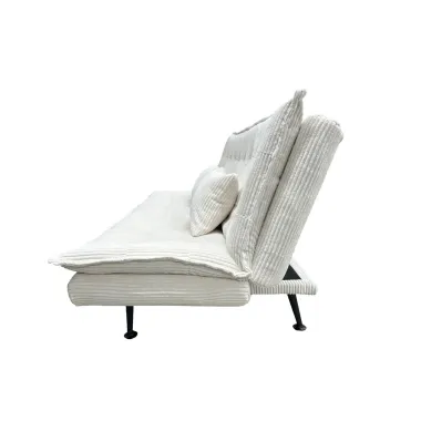 Invicta Sofa rozkładana JAZZ 3-osobowa beżowy sztruks 195cm / 47521