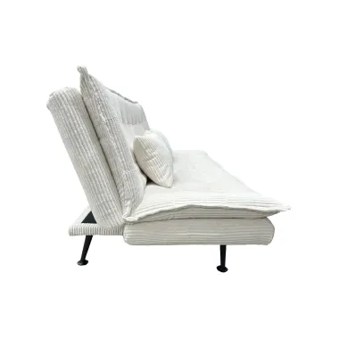 Invicta Sofa rozkładana JAZZ 3-osobowa beżowy sztruks 195cm / 47521