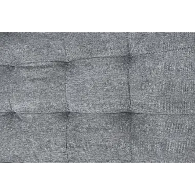 Invicta Sofa rozkładana JAZZ 3-osobowa tkanina szara 195cm / 47529