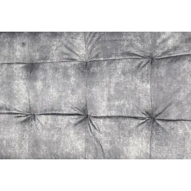 Invicta Sofa rozkładana JAZZ 3-osobowa szary aksamit 195cm / 47528