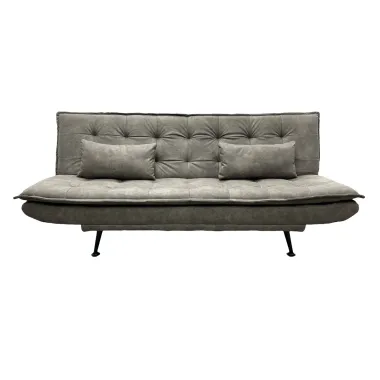Invicta Sofa rozkładana JAZZ 3-osobowa mikrofibra taupe 195cm / 47526