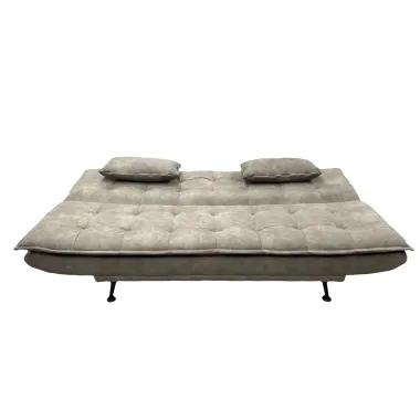 Invicta Sofa rozkładana JAZZ 3-osobowa mikrofibra taupe 195cm / 47526