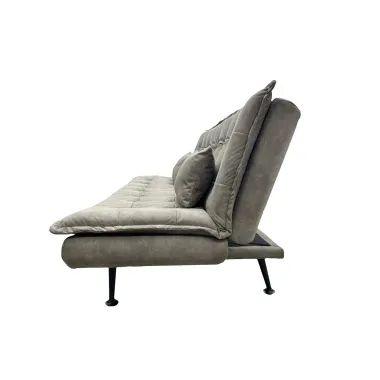 Invicta Sofa rozkładana JAZZ 3-osobowa mikrofibra taupe 195cm / 47526