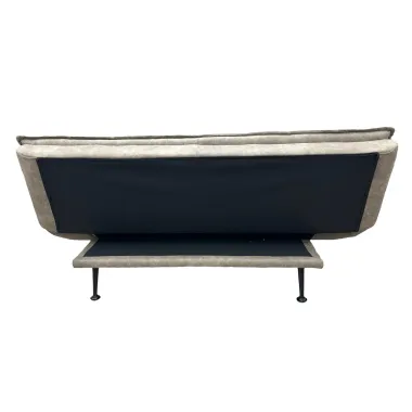 Invicta Sofa rozkładana JAZZ 3-osobowa mikrofibra taupe 195cm / 47526