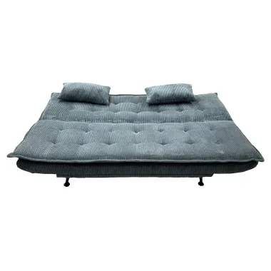 Invicta Sofa rozkładana JAZZ 3-osobowa szary sztruks 195cm / 47524