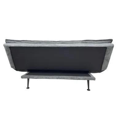 Invicta Sofa rozkładana JAZZ 3-osobowa szary sztruks 195cm / 47524