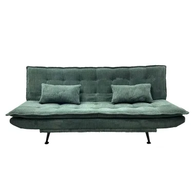 Invicta Sofa rozkładana JAZZ 3-osobowa zielony sztruks 195cm / 47523