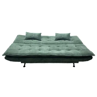 Invicta Sofa rozkładana JAZZ 3-osobowa zielony sztruks 195cm / 47523
