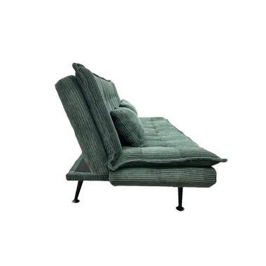 Invicta Sofa rozkładana JAZZ 3-osobowa zielony sztruks 195cm / 47523