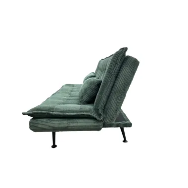 Invicta Sofa rozkładana JAZZ 3-osobowa zielony sztruks 195cm / 47523