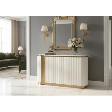 Livin Hill Komoda STILIG białe ecru MDF 158cm / ST917F