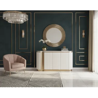 Livin Hill Komoda STILIG białe ecru MDF 158cm / ST917F