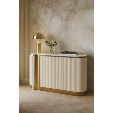 Livin Hill Komoda STILIG białe ecru MDF 158cm / ST917F