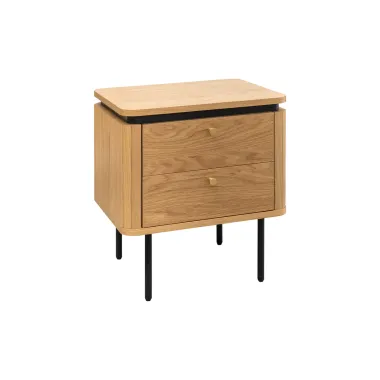 Invicta Szafka nocna ATELIER naturalny fornir dębowy 48 x 55 x 40cm / 47456