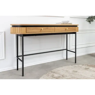 Invicta Konsola ATELIER naturalny fornir dębowy 120 x 76 x 30cm / 47456