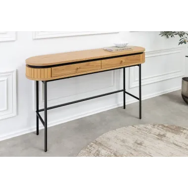 Invicta Konsola ATELIER naturalny fornir dębowy 120 x 76 x 30cm / 47456