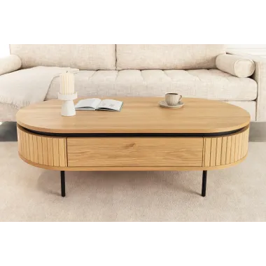 Invicta Komoda ATELIER naturalny fornir dębowy 160 x 76 x 40cm / 47453