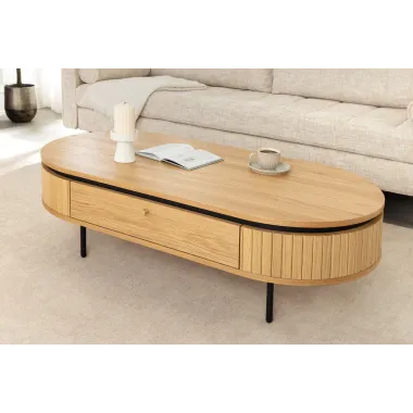 Invicta Komoda ATELIER naturalny fornir dębowy 160 x 76 x 40cm / 47453