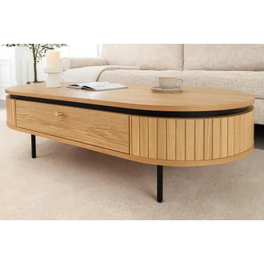 Invicta Komoda ATELIER naturalny fornir dębowy 160 x 76 x 40cm / 47453