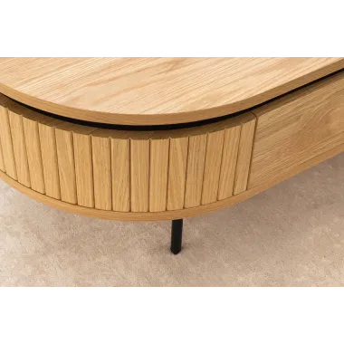 Invicta Komoda ATELIER naturalny fornir dębowy 160 x 76 x 40cm / 47453