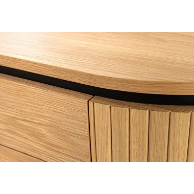 Invicta Komoda ATELIER naturalny fornir dębowy 160 x 76 x 40cm / 47453