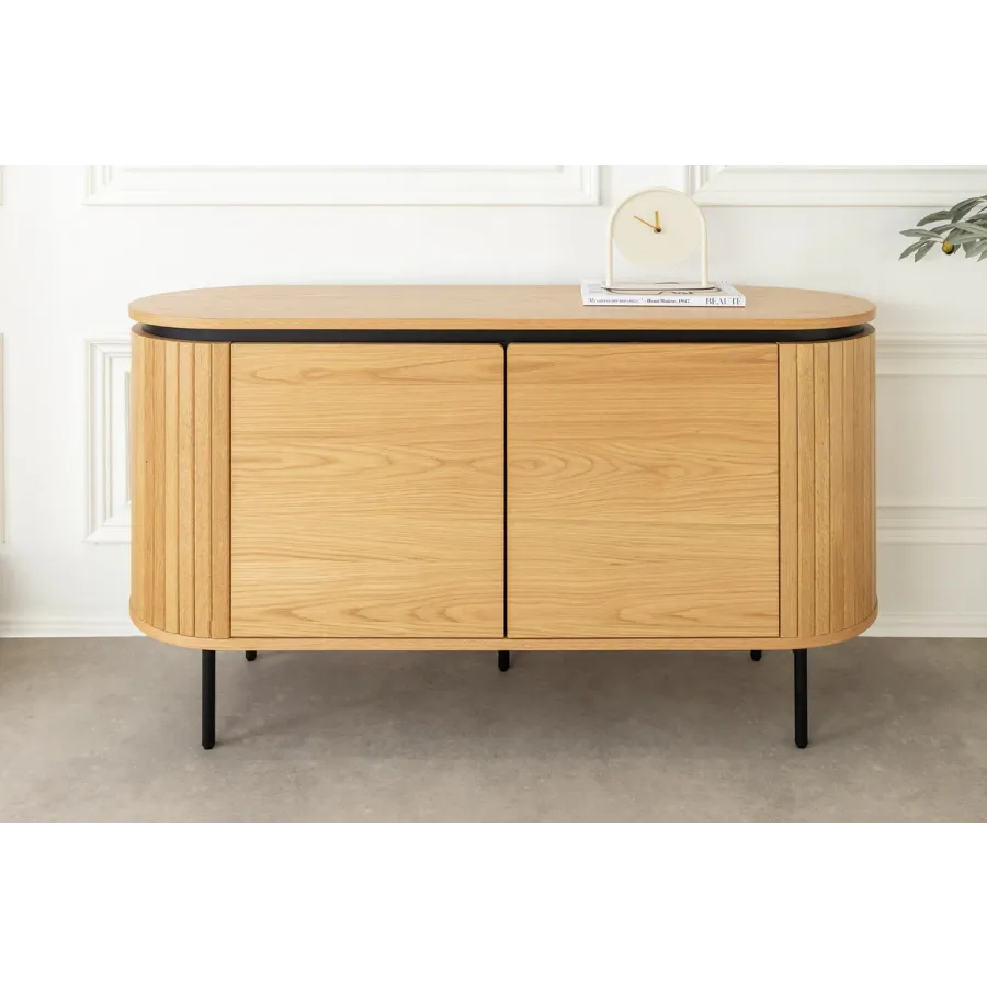 Invicta Komoda ATELIER naturalny fornir dębowy 120 x 76 x 40cm / 47452