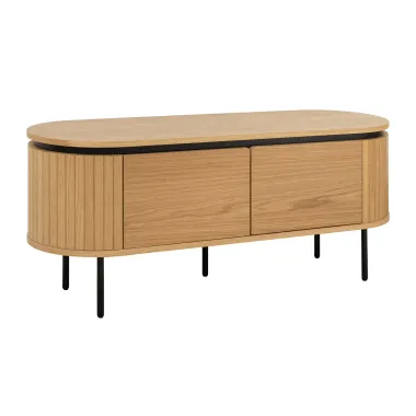 Invicta Szafka RTV ATELIER naturalny fornir dębowy 120 x 55 x 40cm / 47449