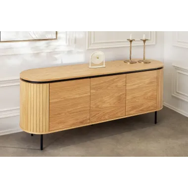 Invicta Komoda ATELIER naturalny fornir dębowy 160 x 76 x 40cm / 47453